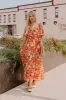 Fall Harvest Floral Maxi Dress Curves sold by Impressions