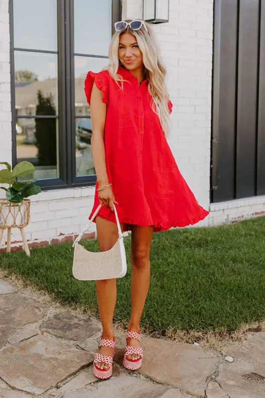 Timeless Style Linen Mini Dress sold by Impressions