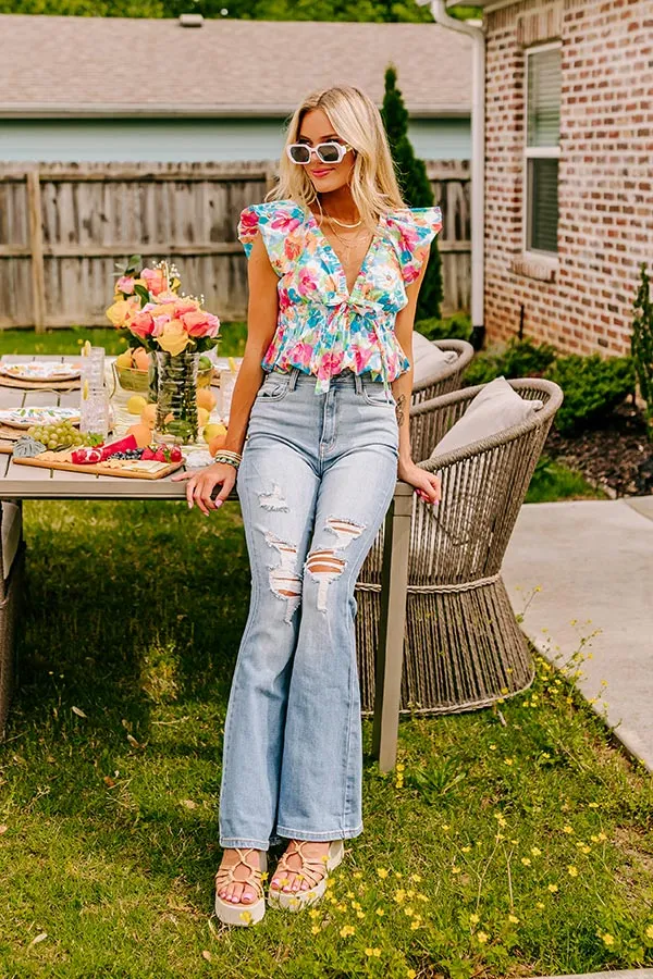 Feeling Chic Floral Peplum Top sold by Impressions product image thumbnail 5