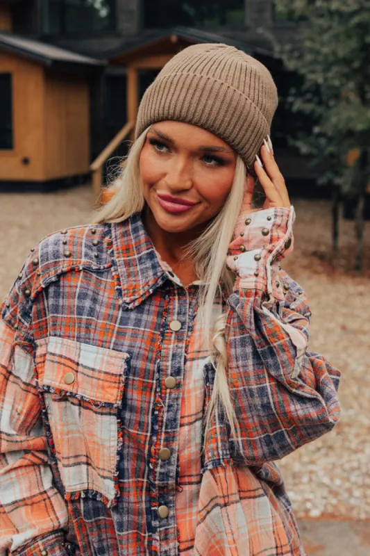 Fall Gratitude Fleece Lined Beanie In Espresso sold by Impressions