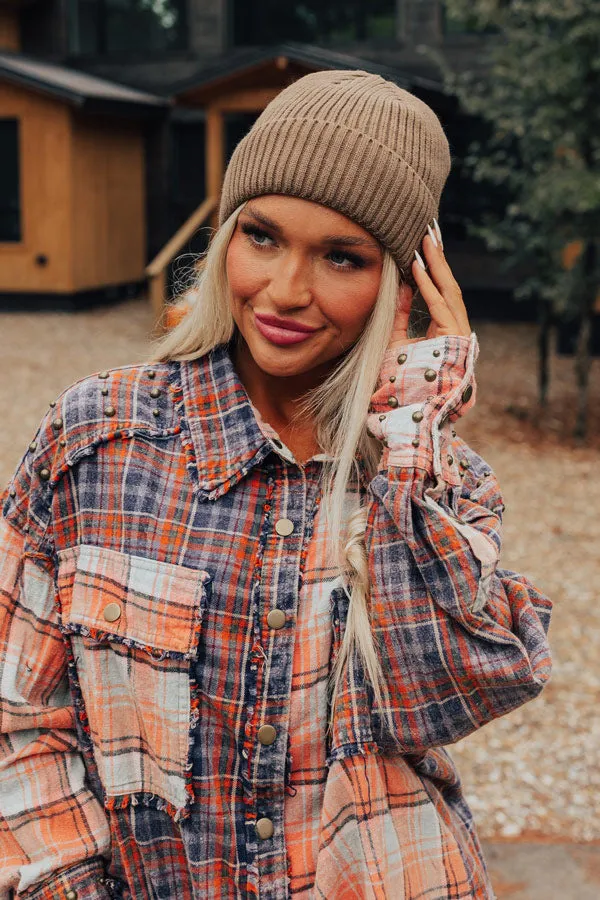 Fall Gratitude Fleece Lined Beanie In Espresso sold by Impressions