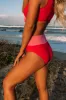 Ocean Dip High Waist Color Block Bikini Bottom sold by Impressions
