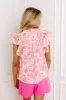 Spill The Tea Floral Top sold by Impressions