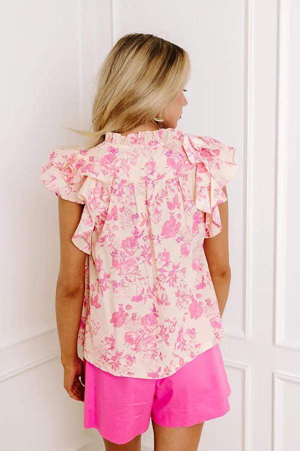 Spill The Tea Floral Top sold by Impressions product image thumbnail 3