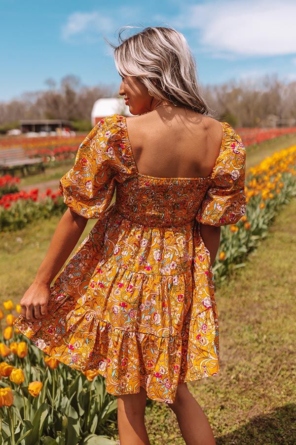 Vibrant Smiles Smocked Mini Dress sold by Impressions product image thumbnail 4