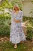 Blossom Breeze Floral Maxi In Periwinkle Curves sold by Impressions