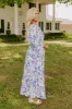 Blossom Breeze Floral Maxi In Periwinkle Curves sold by Impressions