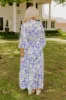 Blossom Breeze Floral Maxi In Periwinkle Curves sold by Impressions