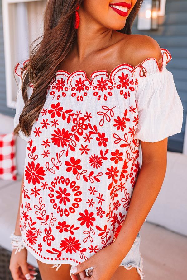 Vacay Needed Embroidered Top sold by Impressions product image thumbnail 3