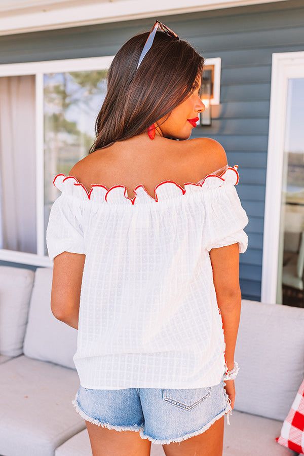 Vacay Needed Embroidered Top sold by Impressions product image thumbnail 4