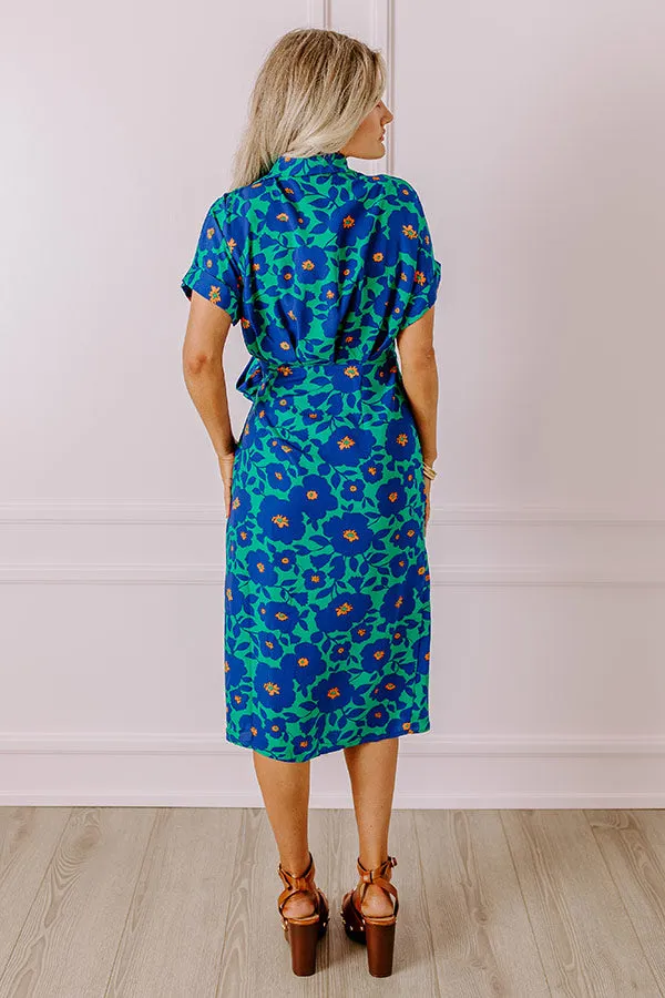 Botanical Garden Wrap Midi in Green sold by Impressions product image thumbnail 4