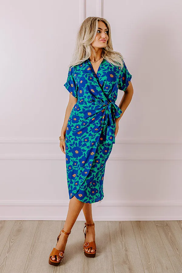 Botanical Garden Wrap Midi in Green sold by Impressions product image thumbnail 5