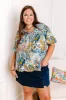 Chance Of A Lifetime Top in Navy Curves sold by Impressions