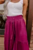 Caught Crushing High Waist Pants In Fuchsia sold by Impressions