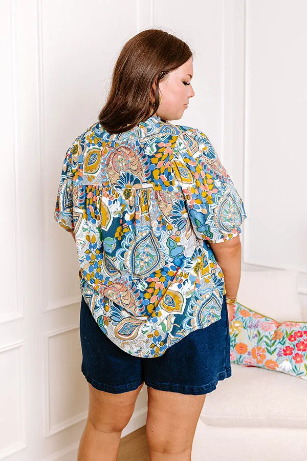 Chance Of A Lifetime Top in Navy Curves sold by Impressions product image thumbnail 4