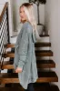 Latte Sipping Mineral Wash Oversized Hoodie in Deep Forest sold by Impressions