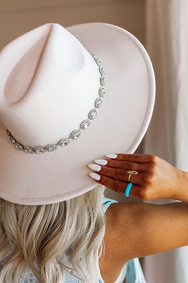 Mostly In Love Felt Fedora In Ivory sold by Impressions product image thumbnail 2