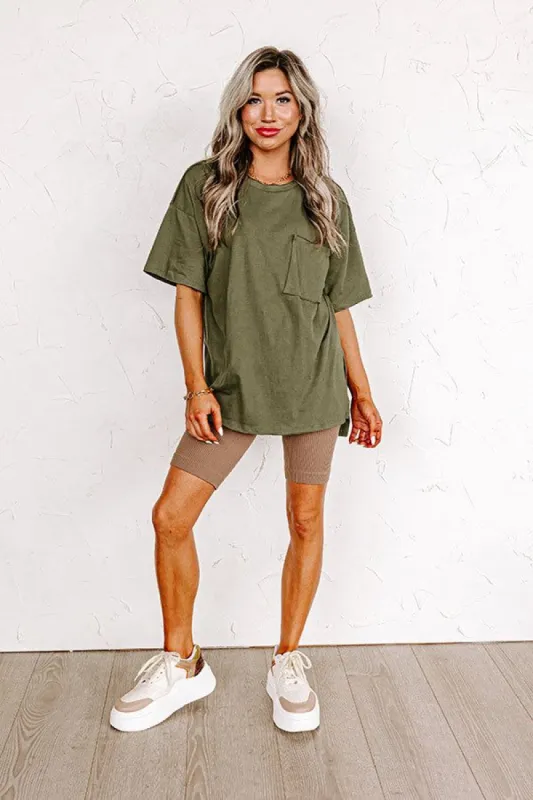 Chic And Sincere Shift Tee In Olive sold by Impressions