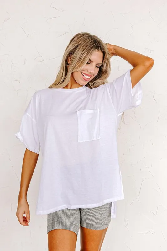 Chic And Sincere Shift Tee In White sold by Impressions