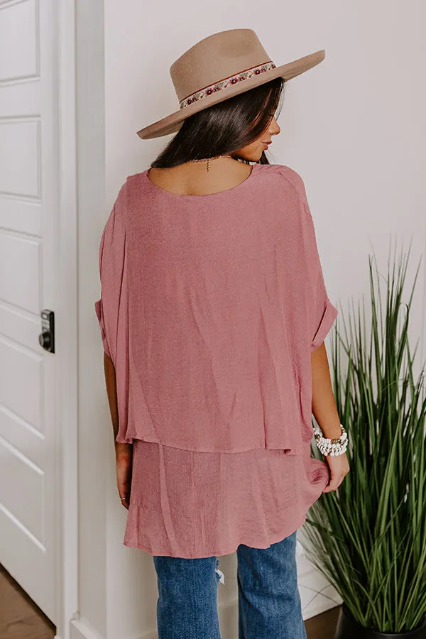 Tranquil Time Shift Top In Blush sold by Impressions product image thumbnail 3
