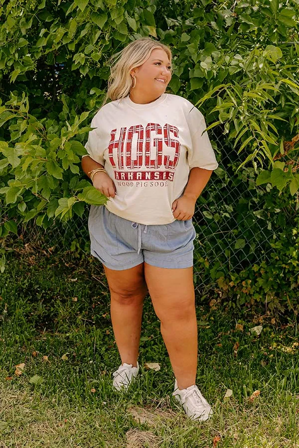 Hogs Preppy Plaid Graphic Vintage Tee Curves sold by Impressions product image thumbnail 2