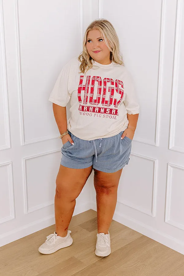 Hogs Preppy Plaid Graphic Vintage Tee Curves sold by Impressions product image thumbnail 3