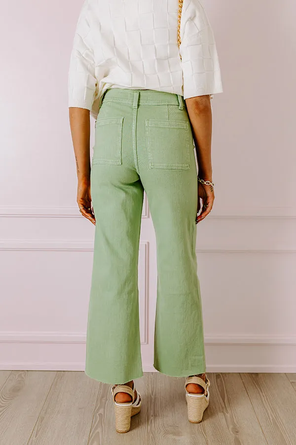 The Taron High Waist Wide Leg Pants in Pear sold by Impressions product image thumbnail 3