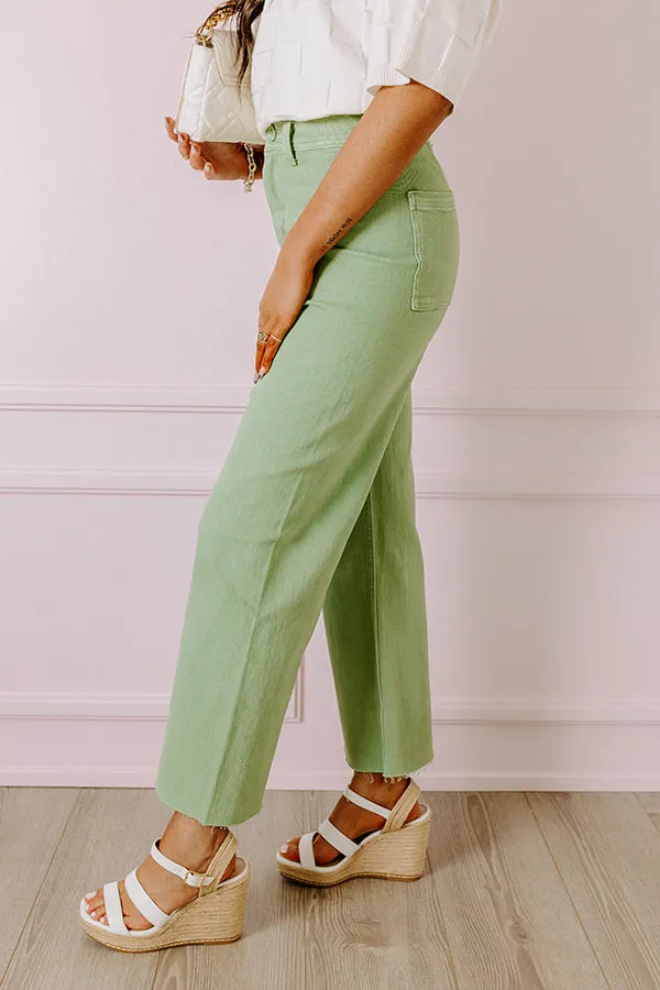 The Taron High Waist Wide Leg Pants in Pear sold by Impressions product image thumbnail 2