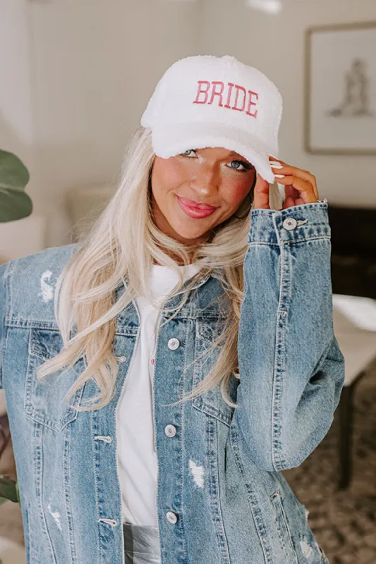 Bride Embroidered Sherpa Baseball Cap sold by Impressions