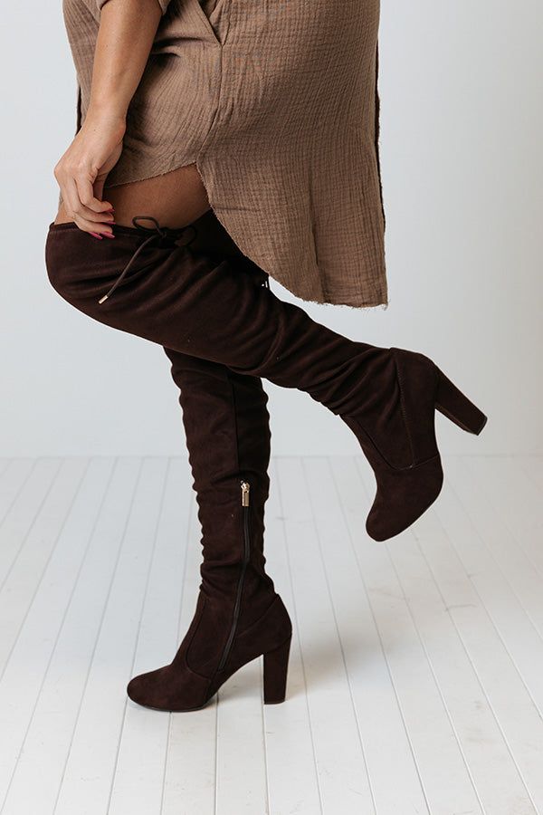 The Charleston Thigh High Boot In Chestnut sold by Impressions product image thumbnail 4