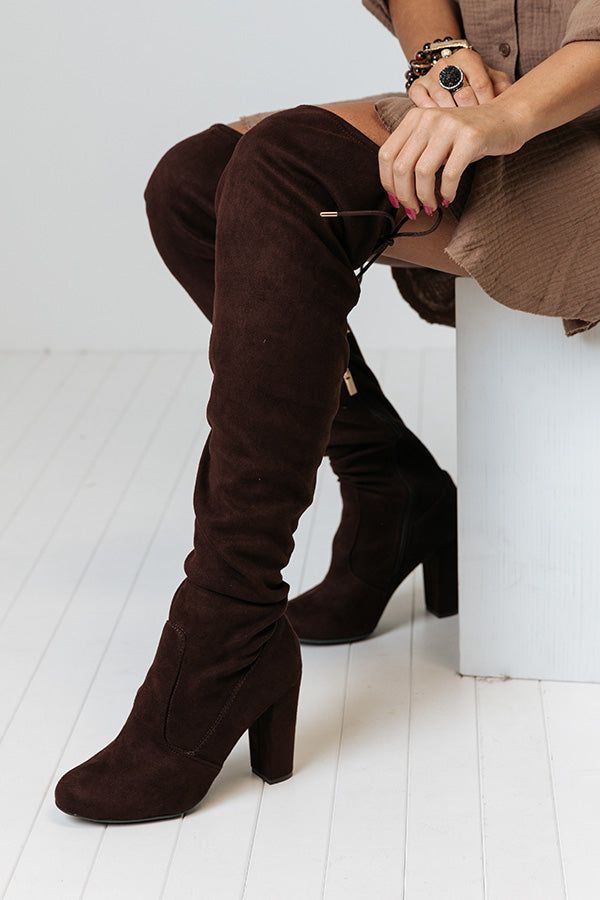 The Charleston Thigh High Boot In Chestnut sold by Impressions product image thumbnail 3