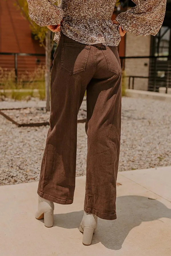 The Dex High Waist Straight Leg Jean In Hazelnut sold by Impressions product image thumbnail 4