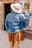 Risen The Emilia Distressed Denim Jacket Curves sold by Impressions
