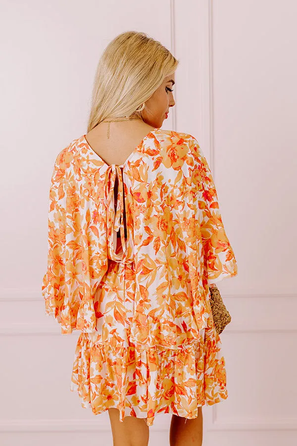 Love The Journey Floral Romper In Orange sold by Impressions product image thumbnail 3