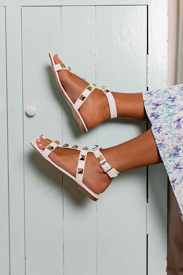 The Arlette Studded Sandal In White sold by Impressions product image thumbnail 4