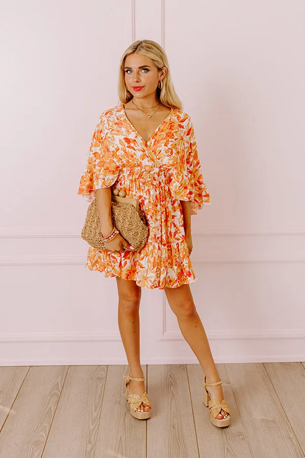 Love The Journey Floral Romper In Orange sold by Impressions product image thumbnail 2