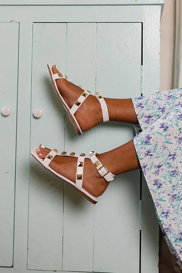 The Arlette Studded Sandal In White sold by Impressions product image thumbnail 2