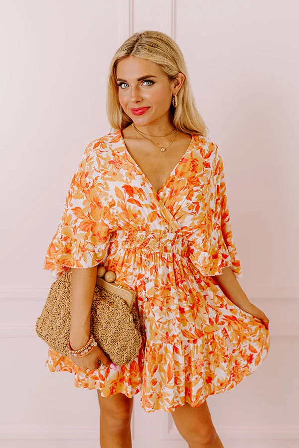 Love The Journey Floral Romper In Orange sold by Impressions product image thumbnail 4
