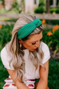 Humming Sweetly Embellished Headband In Green sold by Impressions