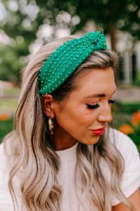 Humming Sweetly Embellished Headband In Green sold by Impressions