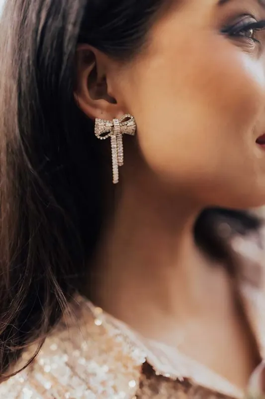Front Row Effortless Earrings In Gold sold by Impressions