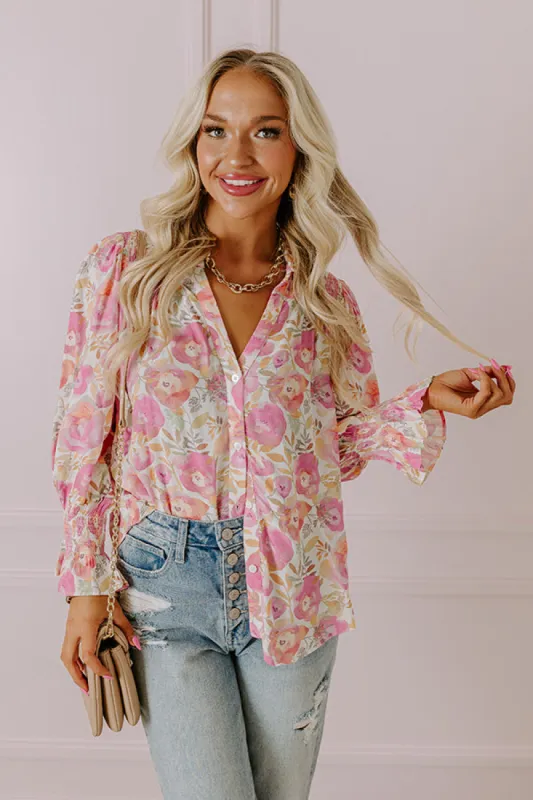 Gorgeous Coast Floral Top sold by Impressions