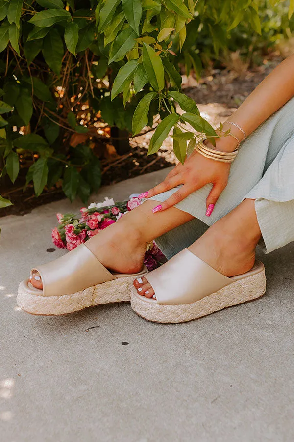 The Helen Platform Sandal in Gold sold by Impressions product image thumbnail 3