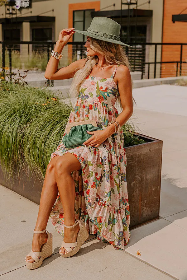 Hibiscus Haven Floral Maxi Dress sold by Impressions