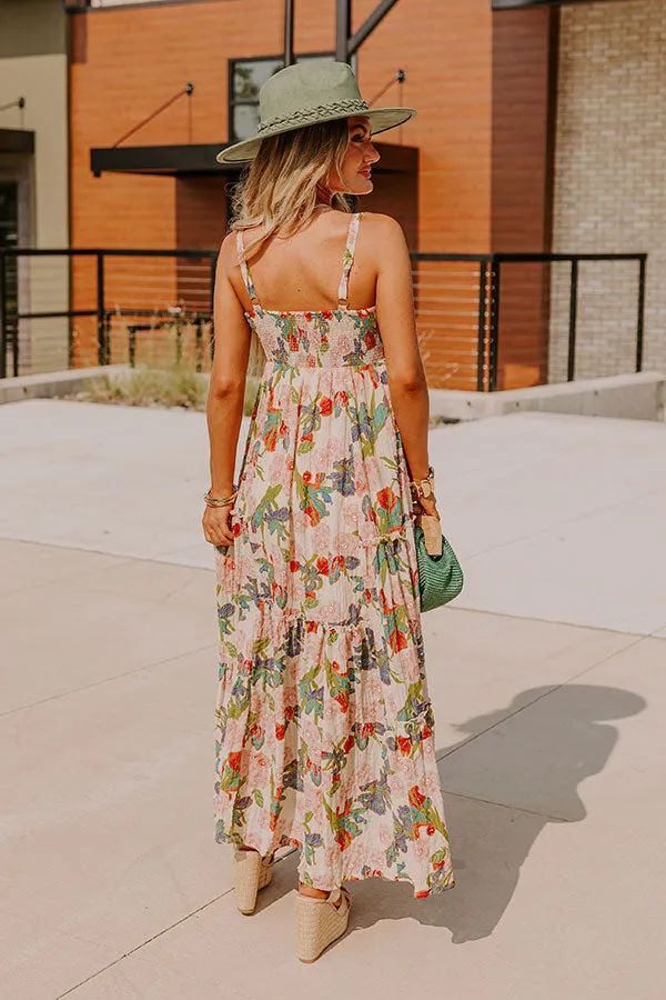 Hibiscus Haven Floral Maxi Dress sold by Impressions product image thumbnail 5