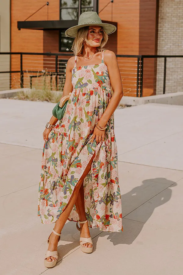 Hibiscus Haven Floral Maxi Dress sold by Impressions product image thumbnail 2