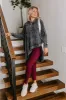 Latte Sipping Mineral Wash Oversized Hoodie in Vintage Black sold by Impressions