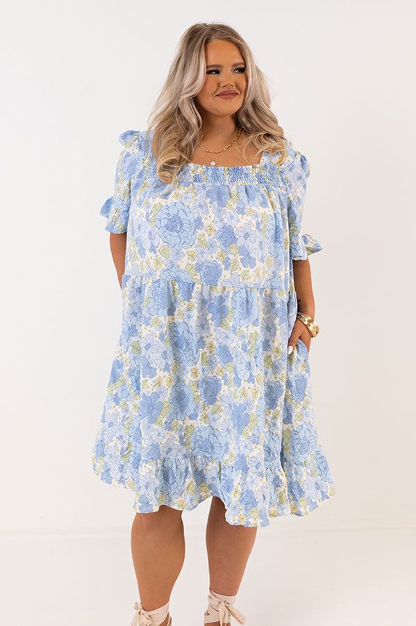 Flip The Page Floral Shift Dress Curves sold by Impressions product image thumbnail 2