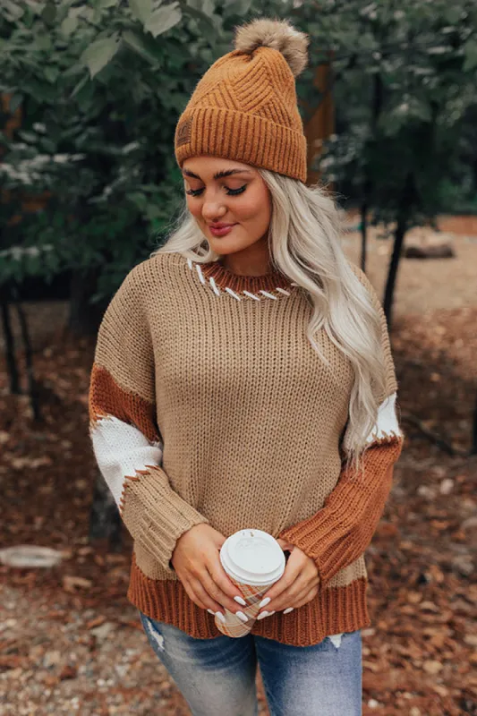 Brown Sugar Smiles Knit Sweater sold by Impressions