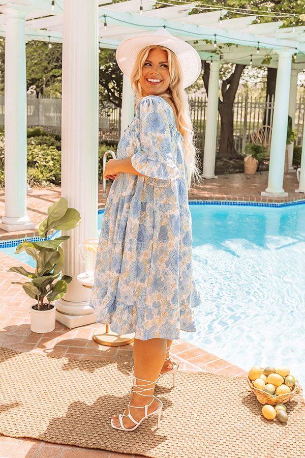 Flip The Page Floral Shift Dress Curves sold by Impressions product image thumbnail 5